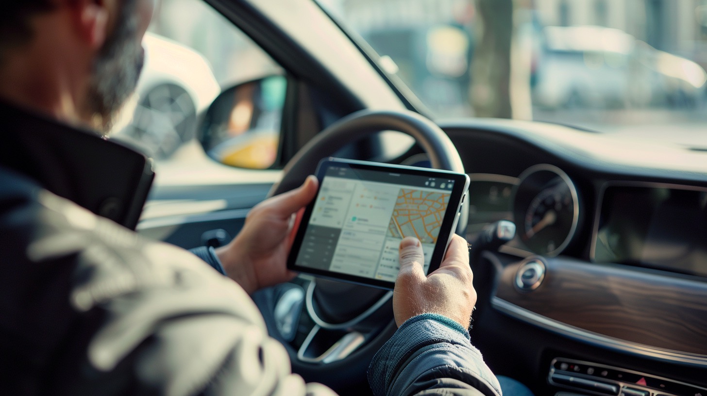 Agente commerciale che prepara un offerta da tablet