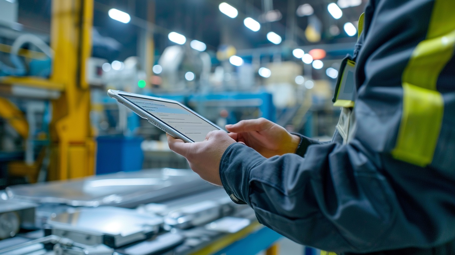 Pianificazione della produzione consultata su tablet in reparto